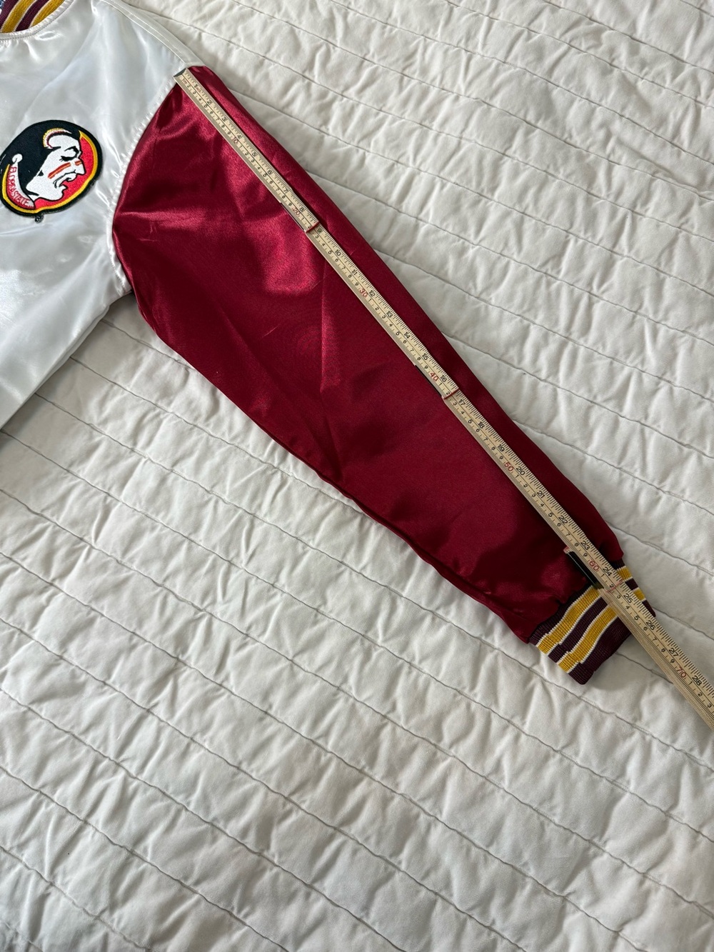 Florida State Seminoles Garnet and Gold Varsity Jacket — Size Large - Picture 5 of 11